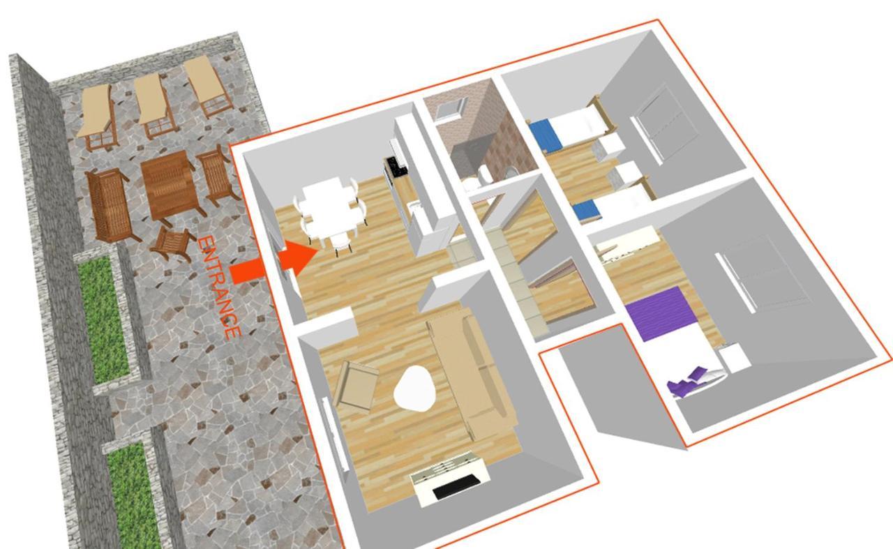 Apartman Bonaca Trogir Bagian luar foto