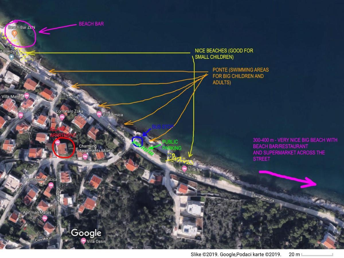 Apartman Bonaca Trogir Bagian luar foto